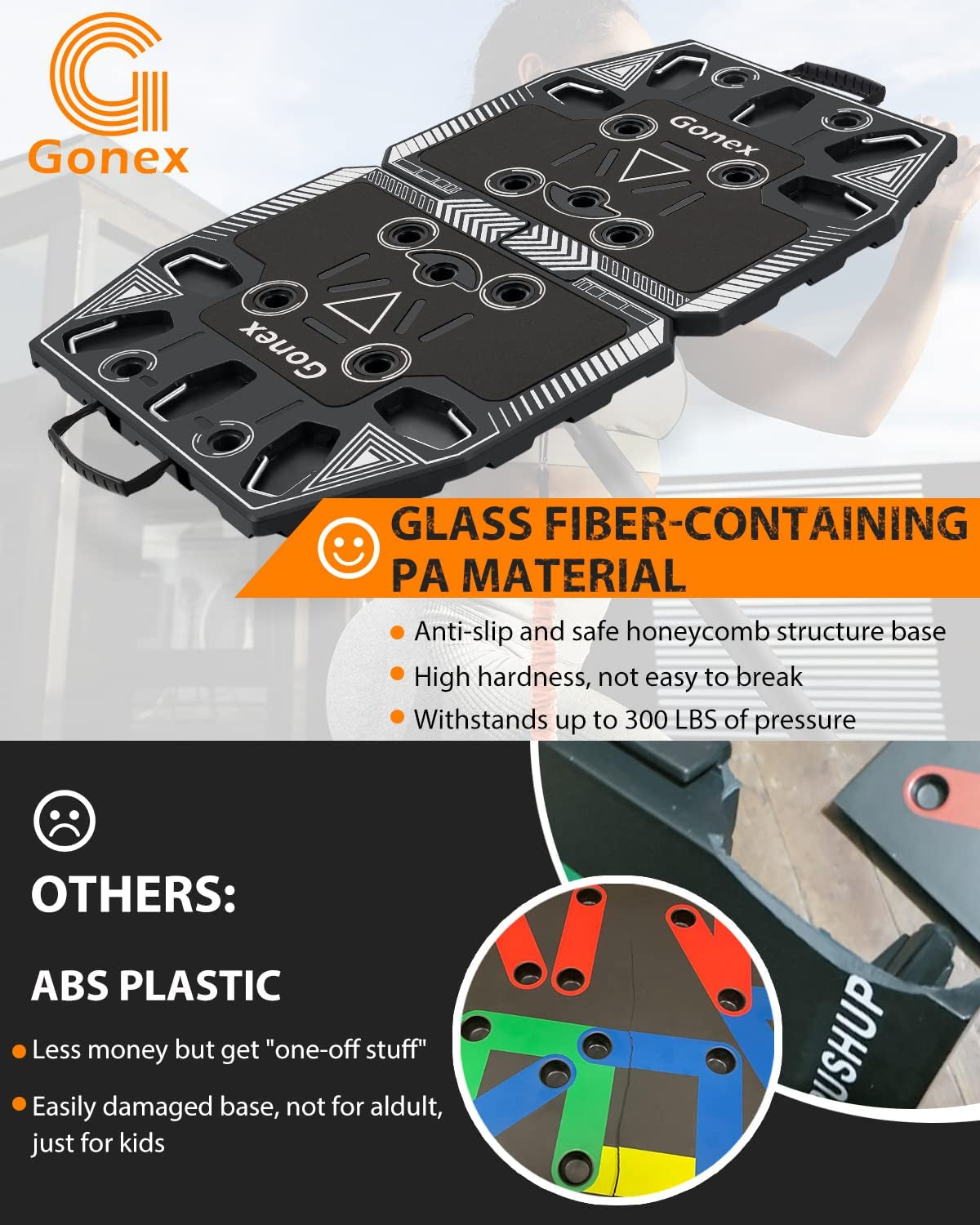 Gonex Portable Home Gym System with 14 Accessories for Comprehensive Full Body Workouts, Including Ab Roller Wheel, Elastic Resistance Bands, Push-Up Stand, and Post Landmine Sleeve